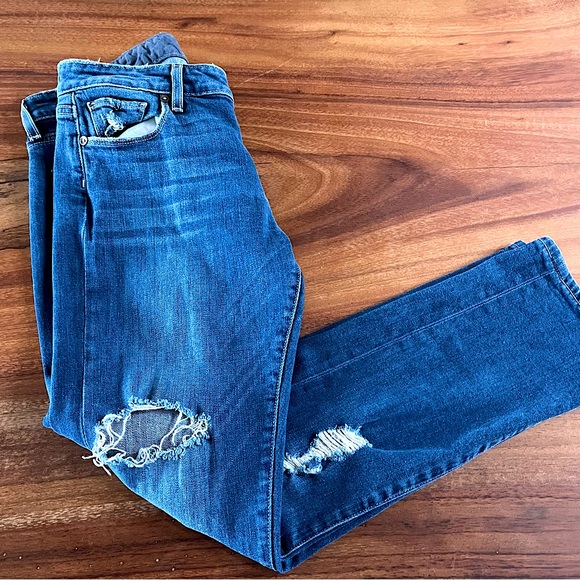 Paige Women’s Bridgett Destructed Strait Leg Jeans Size 26 Stretch Sculpting - Picture 14 of 14